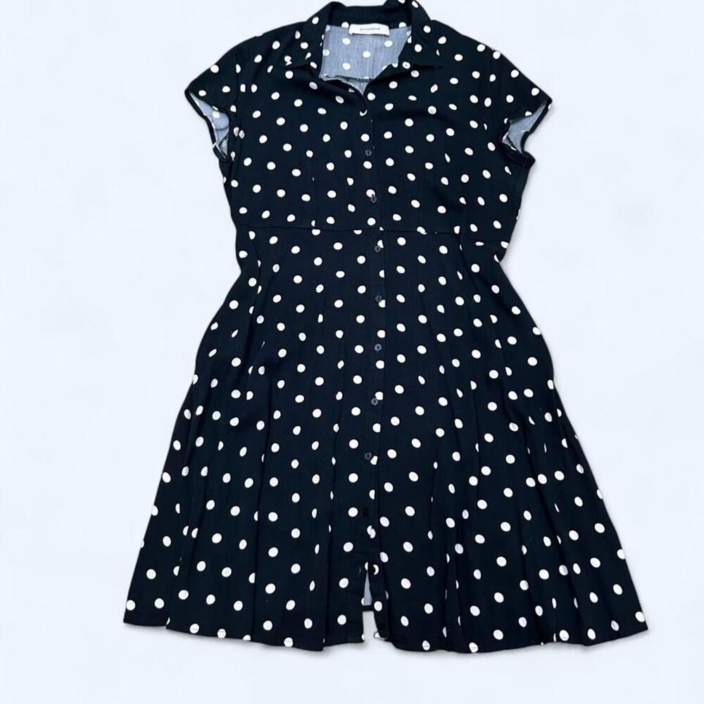 Promod Women's Black and Navy Dress